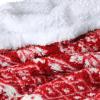 imageRed Sherpa Throw Blanket Super Soft Warm Fuzzy Comfy Snowflake Blankets Reversible Fluffy Throws Holiday Theme Blanket 50X60 inchesRed