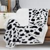 imageCatalonia Dog Print Sherpa Fleece Throw Blanket Soft Mink Plush Couch Blanket Fuzzy Fluffy Comfy Warm Throws Comfort Caring Gift 50x60 inches GreyDalmatian