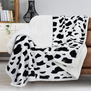 imageCatalonia Dog Print Sherpa Fleece Throw Blanket Soft Mink Plush Couch Blanket Fuzzy Fluffy Comfy Warm Throws Comfort Caring Gift 50x60 inches GreyDalmatian