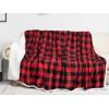 imageCatalonia Buffalo Plaid Sherpa Throw Blanket Red Black Checkered Holiday Throws for Couch Sofa Cabin Decor  Soft Warm Comfy Fuzzy Snuggle  80x60 Inches Christmas BlanketRed