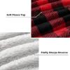 imageCatalonia Buffalo Plaid Sherpa Throw Blanket Red Black Checkered Holiday Throws for Couch Sofa Cabin Decor  Soft Warm Comfy Fuzzy Snuggle  80x60 Inches Christmas BlanketRed
