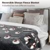imageCatalonia Christmas Sherpa Throw Blanket Xmas Theme Throws Plush Fleece Couch Blanket Super Soft Comfy Cozy Fluffy Warm  50x60 inchTruckSnowman