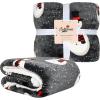 imageCatalonia Christmas Sherpa Throw Blanket Xmas Theme Throws Plush Fleece Couch Blanket Super Soft Comfy Cozy Fluffy Warm  50x60 inchTruckSnowman