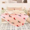 imageCatalonia Christmas Sherpa Throw Blanket Xmas Theme Throws Plush Fleece Couch Blanket Super Soft Comfy Cozy Fluffy Warm  50x60 inchTruckXmas Elf Pink