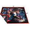 imageCatalonia Eagle Flag Blanket Soft Patriotic American Blanket Bald Eagle Gifts for Men USA Flag Throw for Couch Bed Police Gifts 4th of July Citizenship Veteran Patriotic Presidents Day Gift