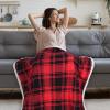 imageCatalonia Red Plaid Sherpa Fleece Throw Blanket Reversible Super Soft Warm Comfy Fluffy Snuggle Micro Plush Throws for Bedding Couch TV 60quotx50quot Buffalo Valentines Day GiftRed Buffalo