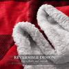 imageCatalonia Red Plaid Sherpa Fleece Throw Blanket Reversible Super Soft Warm Comfy Fluffy Snuggle Micro Plush Throws for Bedding Couch TV 60quotx50quot Buffalo Valentines Day GiftCheckered