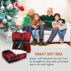 imageCatalonia Red Plaid Sherpa Fleece Throw Blanket Reversible Super Soft Warm Comfy Fluffy Snuggle Micro Plush Throws for Bedding Couch TV 60quotx50quot Buffalo Valentines Day GiftRed Buffalo