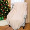 imageCatalonia Red Plaid Sherpa Throw Blanket Super Soft Throw for Sofa Couch Bed TV Blanket Micro Mink Fleece Plush Comfy Cozy Fluffy Warm 60x50 Inches BuffaloLatte