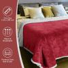 imageCatalonia Red Plaid Sherpa Throw Blanket Super Soft Throw for Sofa Couch Bed TV Blanket Micro Mink Fleece Plush Comfy Cozy Fluffy Warm 60x50 Inches BuffaloWine