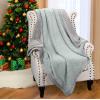 imageCatalonia Reversible Sherpa Throw Blanket Super Soft Fluffy Blanket for Couch Fuzzy Comfy Warm Throws Comfort Caring Valentines Day Gift 50x60 inchesAqua and Grey