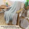 imageCatalonia Reversible Sherpa Throw Blanket Super Soft Fluffy Blanket for Couch Fuzzy Comfy Warm Throws Comfort Caring Valentines Day Gift 50x60 inchesAqua and Grey