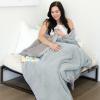 imageCatalonia Reversible Sherpa Throw Blanket Super Soft Fluffy Blanket for Couch Fuzzy Comfy Warm Throws Comfort Caring Valentines Day Gift 50x60 inchesAqua and Grey