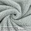 imageCatalonia Reversible Sherpa Throw Blanket Super Soft Fluffy Blanket for Couch Fuzzy Comfy Warm Throws Comfort Caring Valentines Day Gift 50x60 inchesAqua and Grey