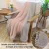 imageCatalonia Reversible Sherpa Throw Blanket Super Soft Fluffy Blanket for Couch Fuzzy Comfy Warm Throws Comfort Caring Valentines Day Gift 50x60 inchesPink and Grey