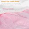 imageCatalonia Sherpa Wearable Blanket with Sleeves Arms Super Soft Warm Comfy Large Fleece Plush Sleeved TV Throws Wrap Robe Blanket for Adult Women and MenPink