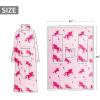 imageCatalonia Sherpa Wearable Blanket with Sleeves Arms Super Soft Warm Comfy Large Fleece Plush Sleeved TV Throws Wrap Robe Blanket for Adult Women and MenUnicorn Pink