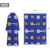imageCatalonia Sherpa Wearable Blanket with Sleeves Arms Super Soft Warm Comfy Large Fleece Plush Sleeved TV Throws Wrap Robe Blanket for Adult Women and MenSoccer Team Blue