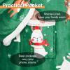 imageCatalonia Sherpa Wearable Blanket with Sleeves Arms Super Soft Warm Comfy Large Fleece Plush Sleeved TV Throws Wrap Robe Blanket for Adult Women and MenRibbit Deer Green