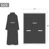 imageCatalonia Sherpa Wearable Blanket with Sleeves Arms Super Soft Warm Comfy Large Fleece Plush Sleeved TV Throws Wrap Robe Blanket for Adult Women and MenBlack