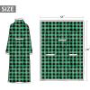 imageCatalonia Sherpa Wearable Blanket with Sleeves Arms Super Soft Warm Comfy Large Fleece Plush Sleeved TV Throws Wrap Robe Blanket for Adult Women and MenGreen Checker