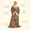 imageCatalonia Sherpa Wearable Blanket with Sleeves Arms Super Soft Warm Comfy Large Fleece Plush Sleeved TV Throws Wrap Robe Blanket for Adult Women and MenLeopard Heart Brown