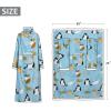 imageCatalonia Sherpa Wearable Blanket with Sleeves Arms Super Soft Warm Comfy Large Fleece Plush Sleeved TV Throws Wrap Robe Blanket for Adult Women and MenCat Blue