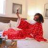 imageCatalonia Sherpa Wearable Blanket with Sleeves Arms Super Soft Warm Comfy Large Fleece Plush Sleeved TV Throws Wrap Robe Blanket for Adult Women and MenDot