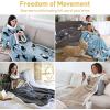 imageCatalonia Sherpa Wearable Blanket with Sleeves Arms Super Soft Warm Comfy Large Fleece Plush Sleeved TV Throws Wrap Robe Blanket for Adult Women and MenCamel
