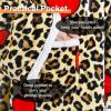 imageCatalonia Sherpa Wearable Blanket with Sleeves Arms Super Soft Warm Comfy Large Fleece Plush Sleeved TV Throws Wrap Robe Blanket for Adult Women and MenLeopard Heart Brown