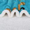 imageCatalonia Sherpa Wearable Blanket with Sleeves Arms Super Soft Warm Comfy Large Fleece Plush Sleeved TV Throws Wrap Robe Blanket for Adult Women and MenCat Blue