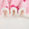 imageCatalonia Sherpa Wearable Blanket with Sleeves Arms Super Soft Warm Comfy Large Fleece Plush Sleeved TV Throws Wrap Robe Blanket for Adult Women and MenUnicorn Pink