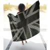 imageCatalonia Union Jack Blanket British Flag Throw Blanket England UK Gifts Soft Cozy Fleece Blanket for Home Sofa Bed British Gift for Men Women Kids 50X70 inchUnion Jack Grey