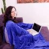 imageCatalonia Wearable Blanket with Sleeves and Pocket Cozy Soft Fleece Mink Micro Plush Wrap Throws Blanket Robe for Women and MenBlue