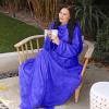 imageCatalonia Wearable Blanket with Sleeves and Pocket Cozy Soft Fleece Mink Micro Plush Wrap Throws Blanket Robe for Women and MenBlue