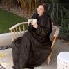imageCatalonia Wearable Blanket with Sleeves and Pocket Cozy Soft Fleece Mink Micro Plush Wrap Throws Blanket Robe for Women and MenBrown