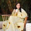 imageCatalonia Wearable Blanket with Sleeves and Pocket Cozy Soft Fleece Mink Micro Plush Wrap Throws Blanket Robe for Women and MenBurrito