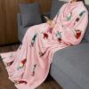 imageCatalonia Wearable Blanket with Sleeves and Pocket Cozy Soft Fleece Mink Micro Plush Wrap Throws Blanket Robe for Women and MenChristmas Dwarfs