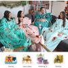 imageCatalonia Wearable Blanket with Sleeves and Pocket Cozy Soft Fleece Mink Micro Plush Wrap Throws Blanket Robe for Women and MenChristmas Elf Green