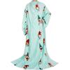 imageCatalonia Wearable Blanket with Sleeves and Pocket Cozy Soft Fleece Mink Micro Plush Wrap Throws Blanket Robe for Women and MenChristmas Elf Green