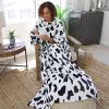 imageCatalonia Wearable Blanket with Sleeves and Pocket Cozy Soft Fleece Mink Micro Plush Wrap Throws Blanket Robe for Women and MenDalmatian