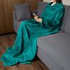 imageCatalonia Wearable Blanket with Sleeves and Pocket Cozy Soft Fleece Mink Micro Plush Wrap Throws Blanket Robe for Women and MenGreen