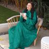 imageCatalonia Wearable Blanket with Sleeves and Pocket Cozy Soft Fleece Mink Micro Plush Wrap Throws Blanket Robe for Women and MenGreen