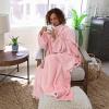 imageCatalonia Wearable Blanket with Sleeves and Pocket Cozy Soft Fleece Mink Micro Plush Wrap Throws Blanket Robe for Women and MenPink