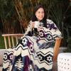 imageCatalonia Wearable Blanket with Sleeves and Pocket Cozy Soft Fleece Mink Micro Plush Wrap Throws Blanket Robe for Women and MenSouthwest Star