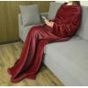 imageCatalonia Wearable Blanket with Sleeves and Pocket Cozy Soft Fleece Mink Micro Plush Wrap Throws Blanket Robe for Women and MenWine