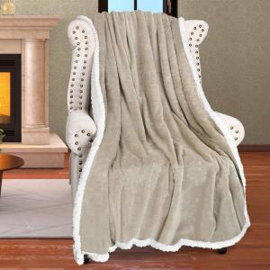 imageCatalonia Red Plaid Sherpa Throw Blanket Super Soft Throw for Sofa Couch Bed TV Blanket Micro Mink Fleece Plush Comfy Cozy Fluffy Warm 60x50 Inches BuffaloCamel