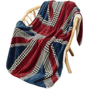 imageCatalonia Union Jack Blanket British Flag Throw Blanket England UK Gifts Soft Cozy Fleece Blanket for Home Sofa Bed British Gift for Men Women Kids 50X70 inchUnion Jack