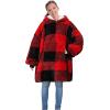 imageCatalonia Blanket Hoodie for Kids Oversized Wearable Sherpa Sweatshirt Pullover for 716 yr Teens Youth Kids Gift Idea