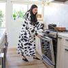 imageCatalonia Cow Print Full Body Oversized Blanket Hoodie Sweatshirt Extra Long Wearable Fleece Pullover Gift for Adult Men Women Wife Girlfriend
